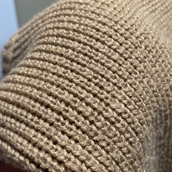 Mossimo Long Sweater Zipper Sides Camel/Gold Color - Picture 7 of 9